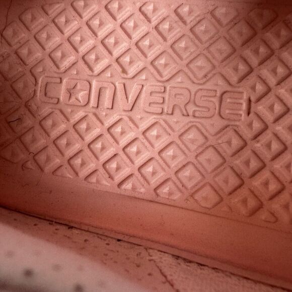 Converse Lace Up Low Top Sneakers Size 7 Women’s Pink Retro Canvas Skate - Picture 8 of 11